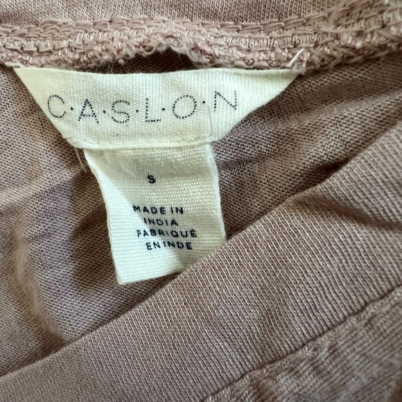 Caslon Tan Tank Top V-Neck Sleeveless, Size: S - Picture 4 of 5